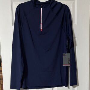 G/FORE Dark Blue Men's Zip Long Sleeve BNWT